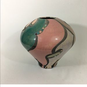 Monumental "Laguna" Amadio Smith Raku Vase